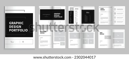 Graphic Design Portfolio Template, A4 Graphic Designer Portfolio