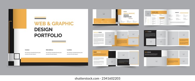 Graphic Design Portfolio Template or Portfolio layout