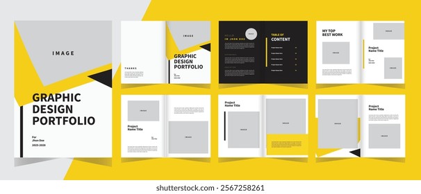 Graphic Design Portfolio Template, Design portfolio layout