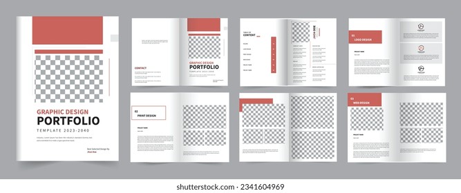 Graphic Design Portfolio design Template vector