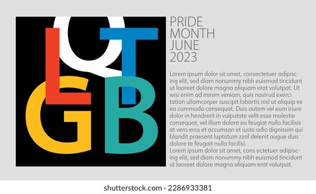 Diseño gráfico para el mes del orgullo