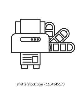 graphic design printer machine and color tone
