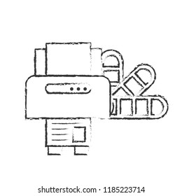 graphic design printer machine and color tone