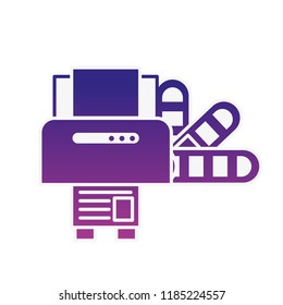 graphic design printer machine and color tone