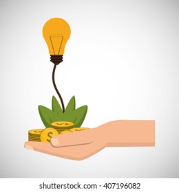 Graphic design of profit , editable vecctor
