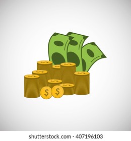 Graphic design of profit , editable vecctor