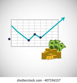 Graphic design of profit , editable vecctor