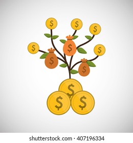 Graphic design of profit , editable vecctor