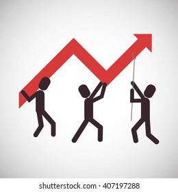 Graphic design of profit , editable vecctor
