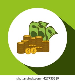 Graphic design of profit , editable vecctor
