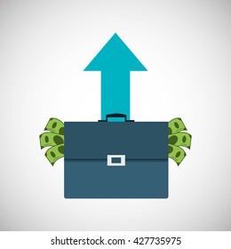 Graphic design of profit , editable vecctor