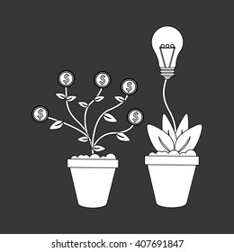 Graphic design of profit , editable vector