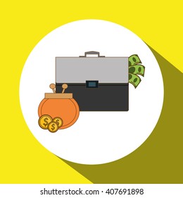 Graphic design of profit , editable vector