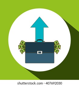 Graphic design of profit , editable vector