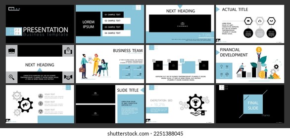 Presentación del proyecto de diseño gráfico, powerpoint. Plantilla de diapositiva Infográfica. Para uso en Flyer, SEO. Plantilla de la página de aterrizaje del seminario web, diseño del sitio web, cartel. Un equipo de personas crea un negocio, trabajo en equipo