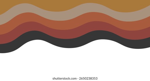 Projetos de design gráfico, fundo e têxteis. Padrão de onda uniforme. Abstrato Ondas Coloridas. Ondas de cores retro abstratas. Papel digital, padrão, gráfico, abstrato, viagem. Vetor