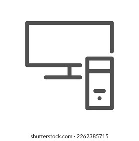 Graphic design related icon outline and linear vector.