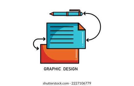Icono relacionado con el diseño gráfico e ilustración vectorial.