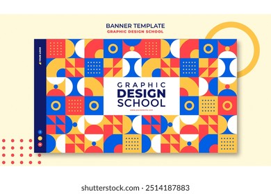 Graphic design school banner template vector design in eps 10