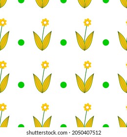 diseño gráfico de un patrón floral sin fisuras