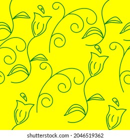 graphic design of seamless flowers