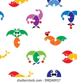 Graphic design seamless pattern. vector illustration