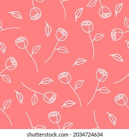 graphic design of seamless roses