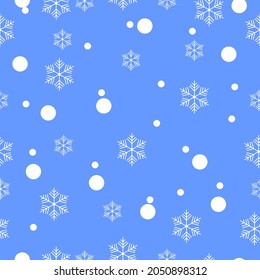 graphic design of seamless snow pattern
