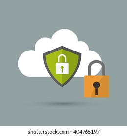 Graphic design of Security System, vector illustration