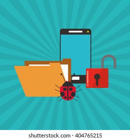 Graphic design of Security System, vector illustration