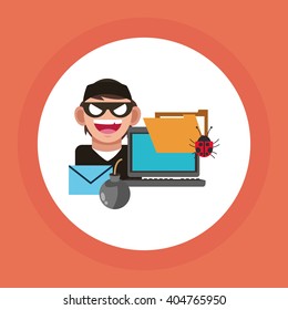 Graphic design of Security System, vector illustration
