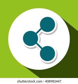 Graphic Design of Share, editable vector