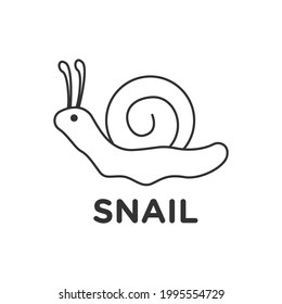 graphic design SNAIL for children