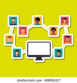 Graphic Design of Social Media , editable vector