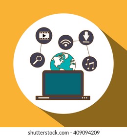 Graphic Design of Social Media , editable vector