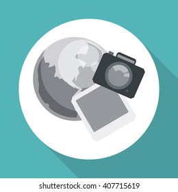 Graphic design of social media , vector illustration