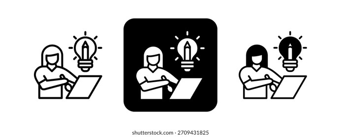 Diseño gráfico Conjunto de Ilustración vectorial de dibujo de línea negra y color sólido