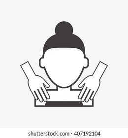 Graphic design of spa center, editable vector