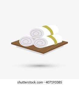 Graphic design of spa center, editable vecctor