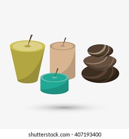 Graphic design of spa center, editable vecctor