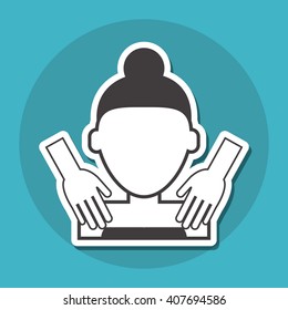 Graphic design of spa center, editable vecctor