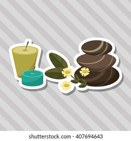 Graphic design of spa center, editable vecctor