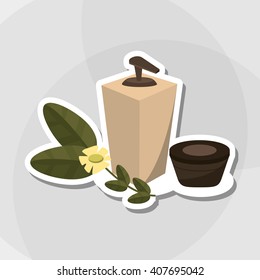 Graphic design of spa center, editable vecctor