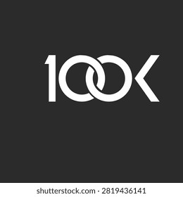 Graphic design of a stylized '100X' with interlocking circles on a dark background, ideal for business, finance, and technology concepts.