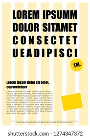 Graphic Design Template, Layout Vector, for report, cover, brochure, page, website, poster, leaflet.