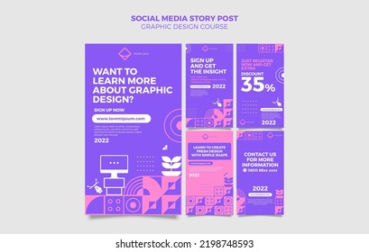 graphic design template with simple color and shape