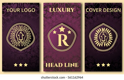 Graphic Design Templates for Logo, Labels and cover. Collection for Banners, Flyers, Placards and Posters. Retro Backgrounds.