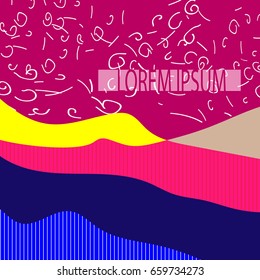 Graphic Design Templates for Logo, Labels and Badges. Abstract Line Patterns Backgrounds. Collection for Banners, Flyers, Placards and Posters. Retro Backgrounds.