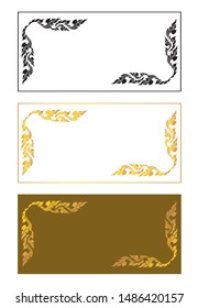 Graphic Design Thai Art Ornament, for Frame, Background and Decorative. Vector EPS 10
