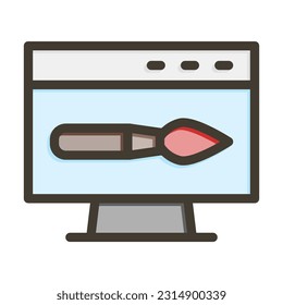 Graphic Design Thick Line Filled Colors For Personal And Commercial Use.
